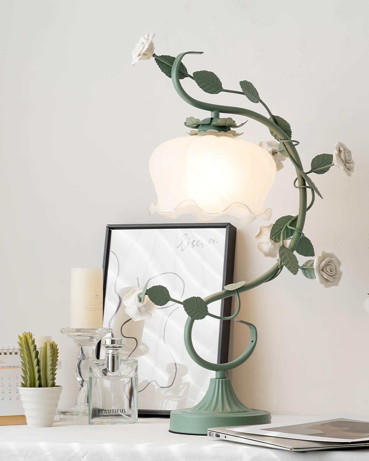 Ron Rose Flower Table Lamp