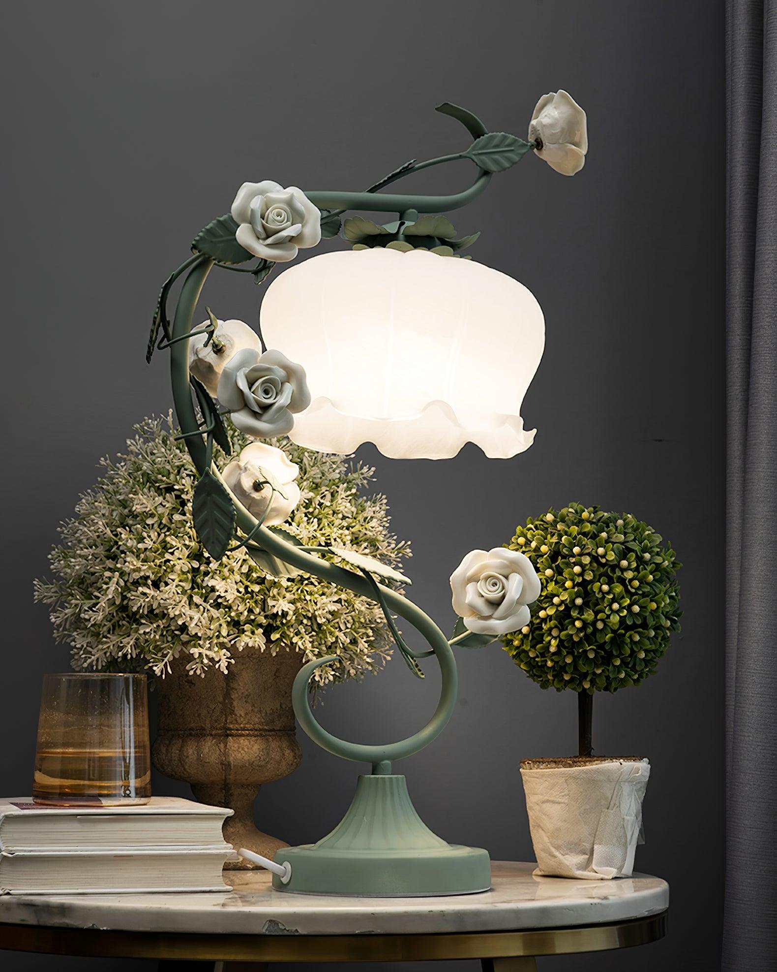 Ron Rose Flower Table Lamp