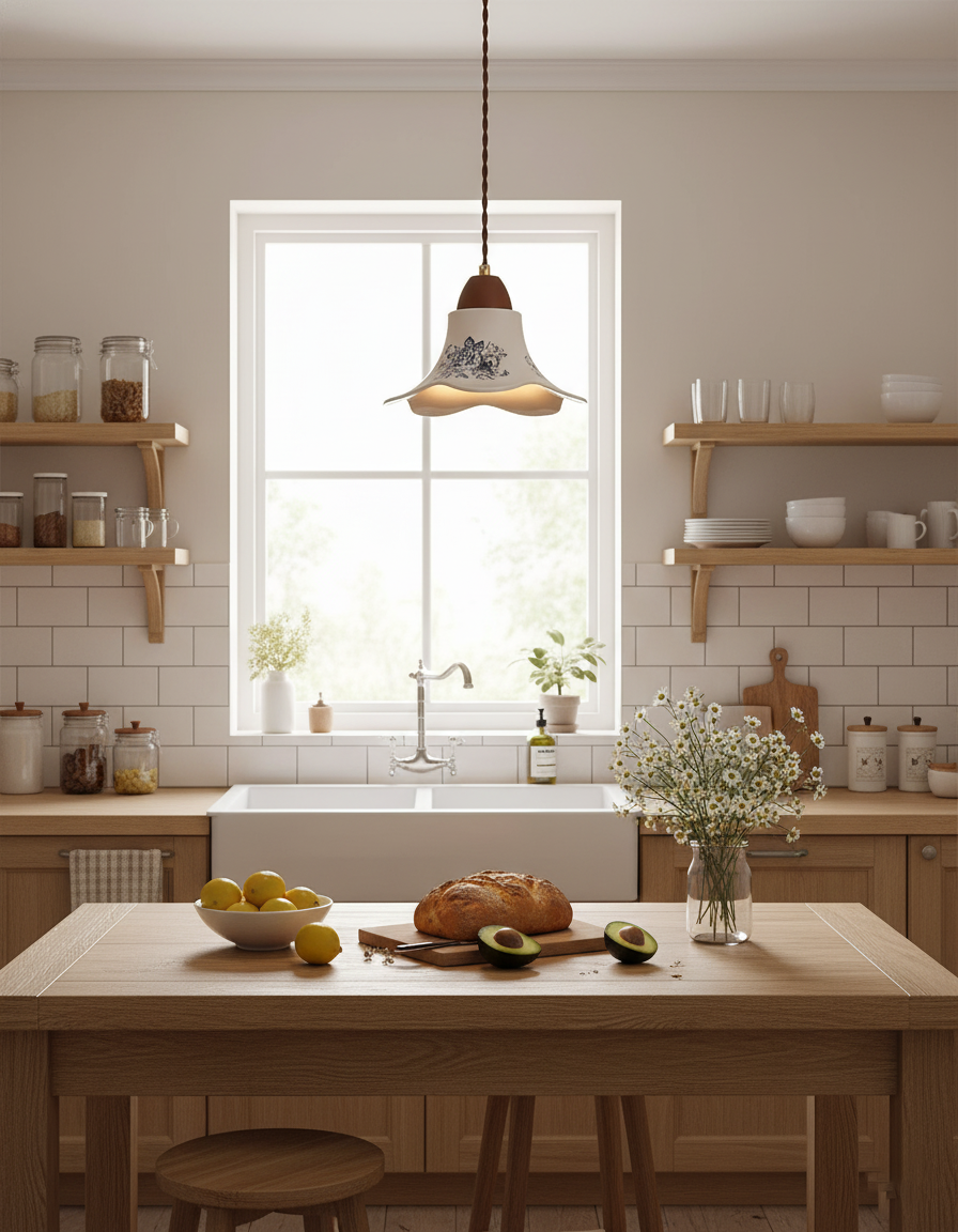 Rosalie Ceramic Pendant Lamp