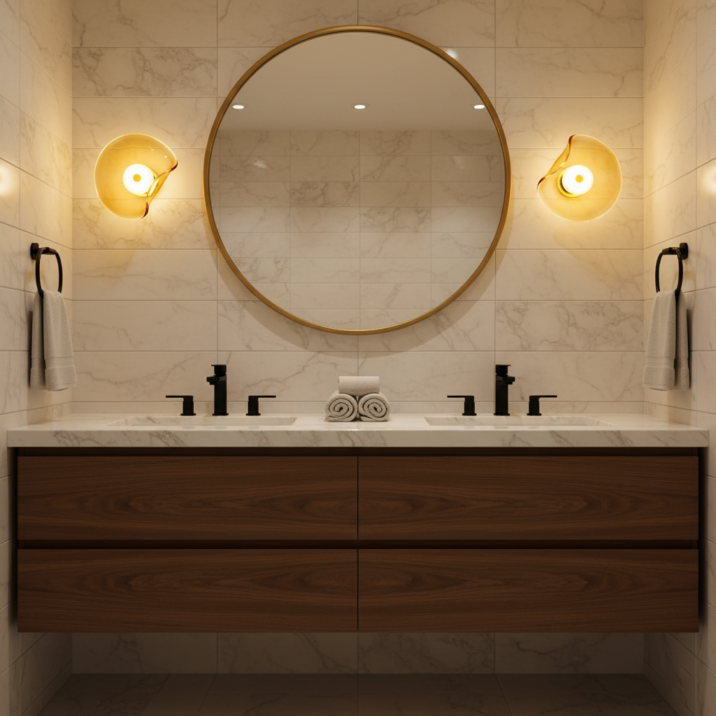 Round Nebulae Wall Light