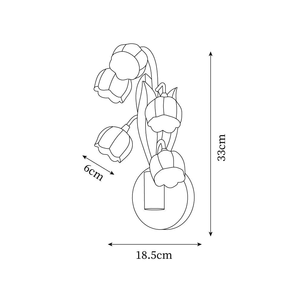 Sara Orchid Wall Lamp