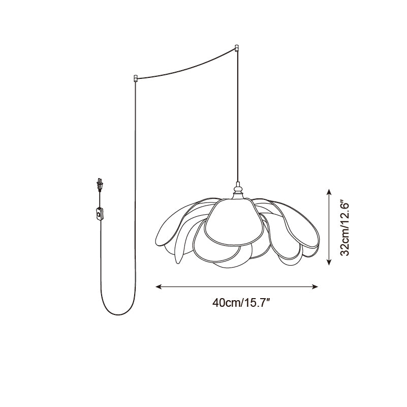 Savoy Plug In Pendant Lamp