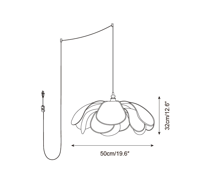 Savoy Plug In Pendant Lamp