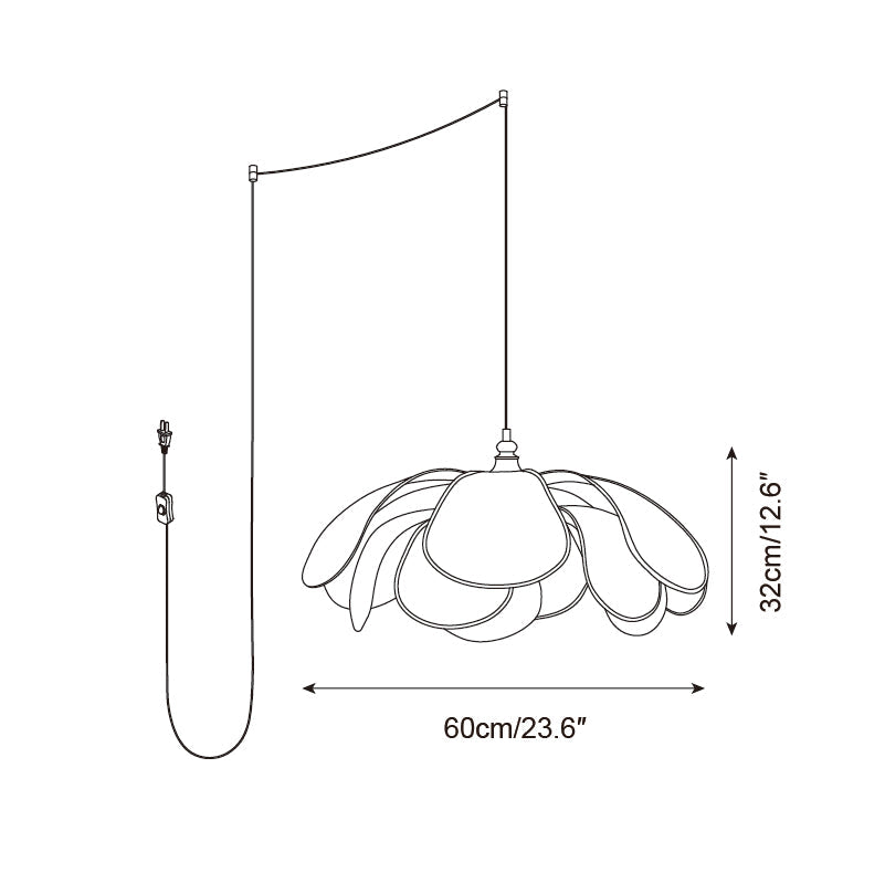Savoy Plug In Pendant Lamp