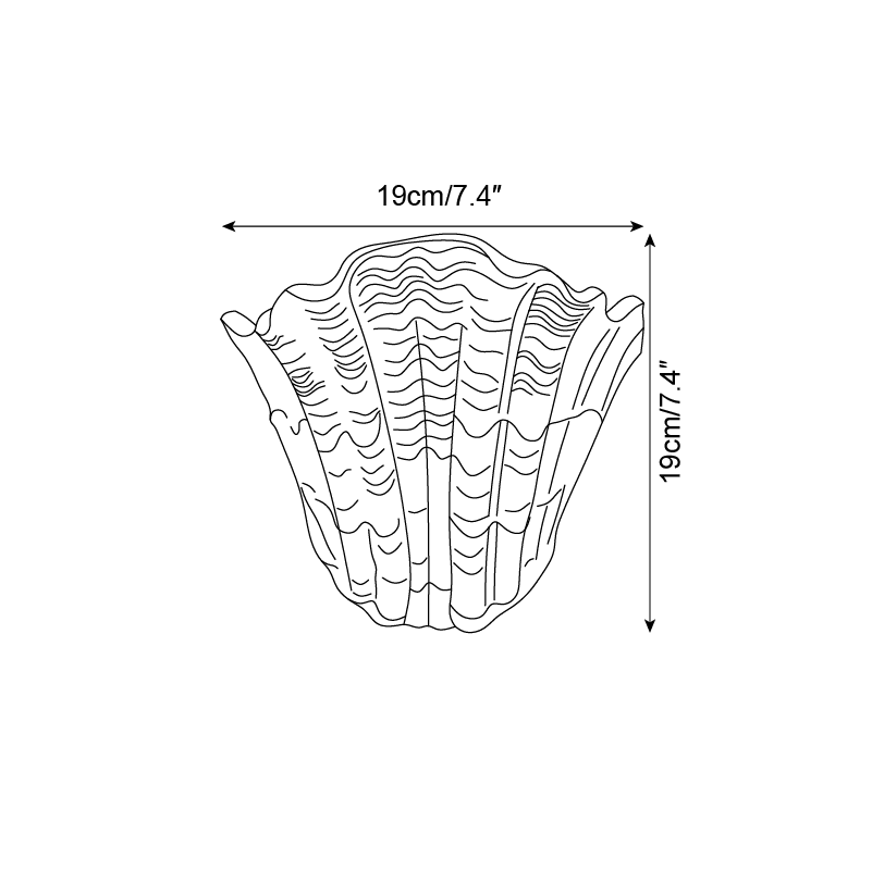 Shell Plaster Wall Lamp