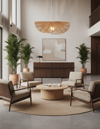 Straw Hat Pendant Light