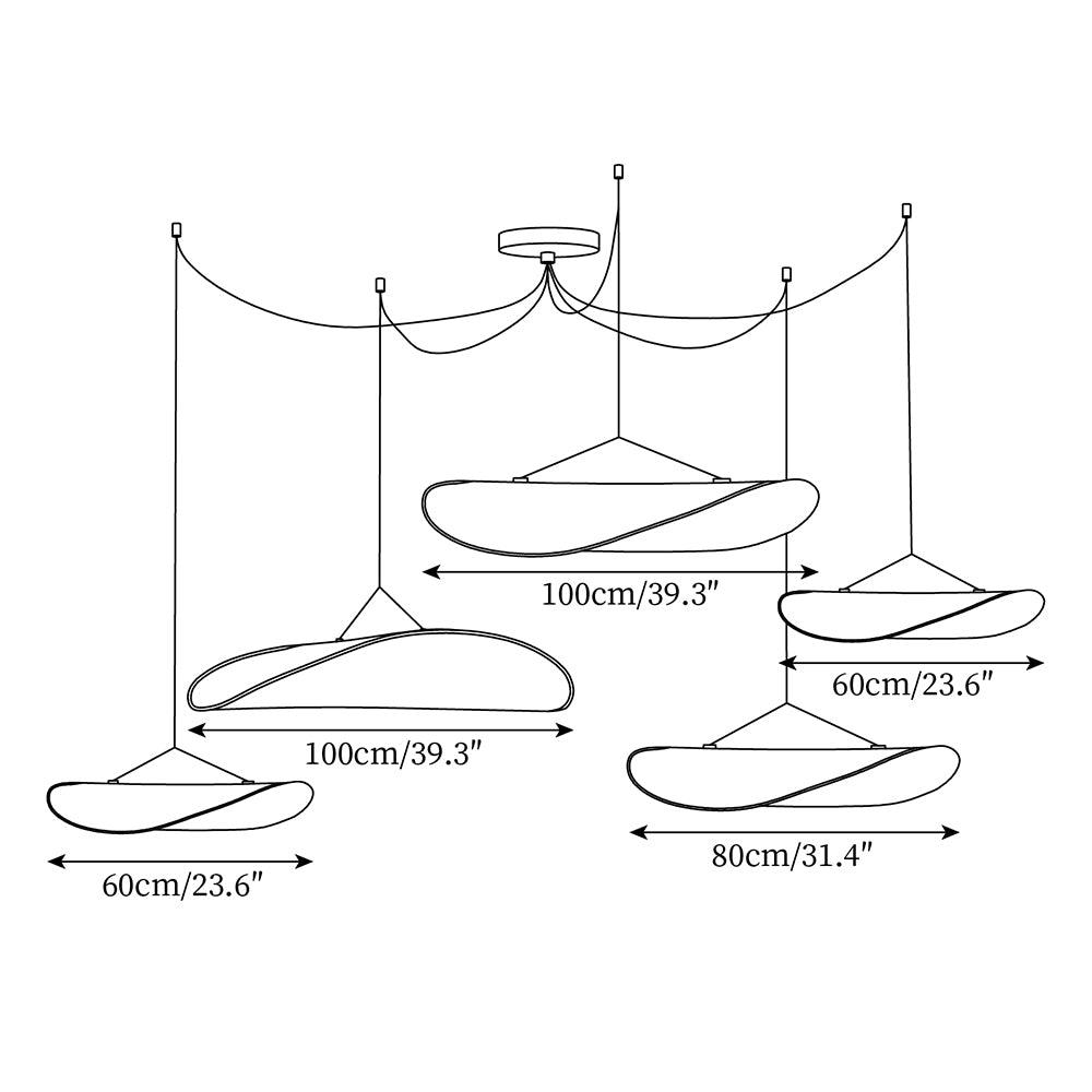 Tense Tyvek Pendant Lamp