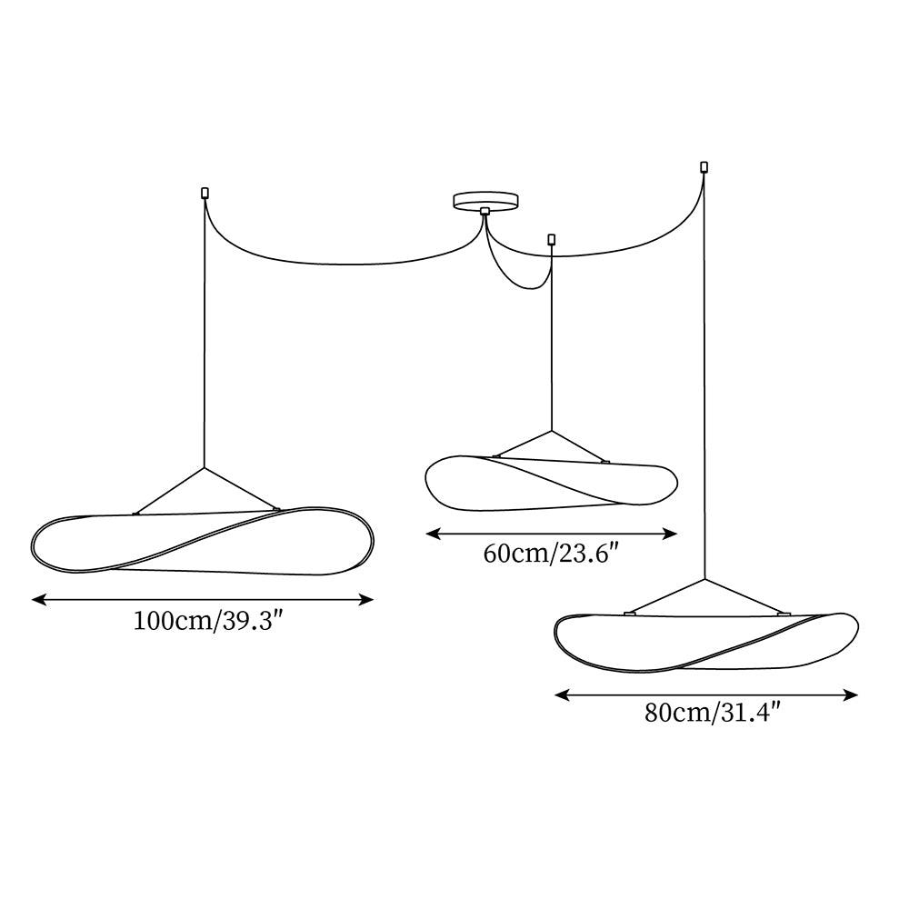 Tense Tyvek Pendant Lamp