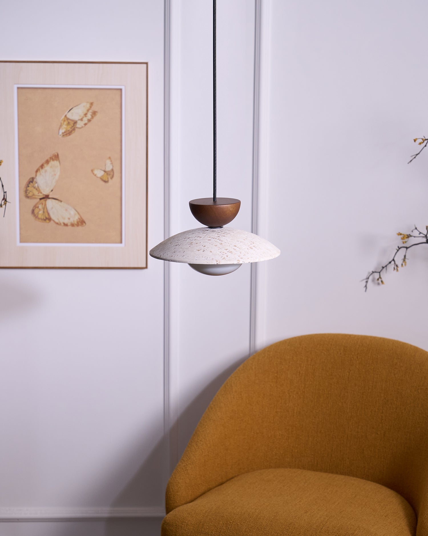 Tia Travertine Pendant Lamp
