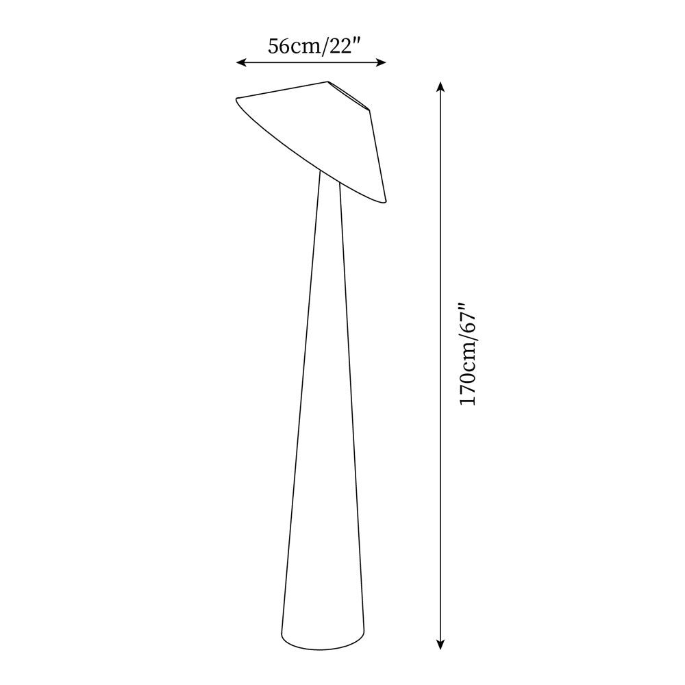 Tilt Hat Wooden Floor Lamp