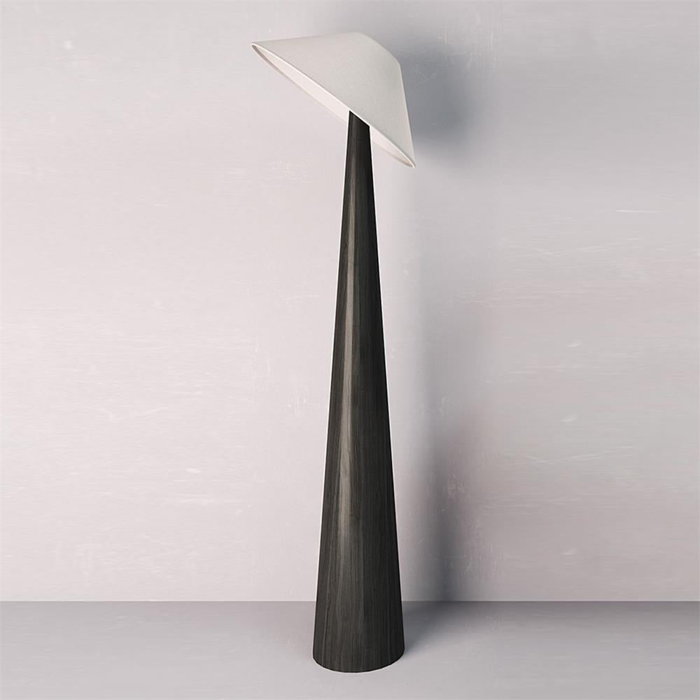 Tilt Hat Wooden Floor Lamp