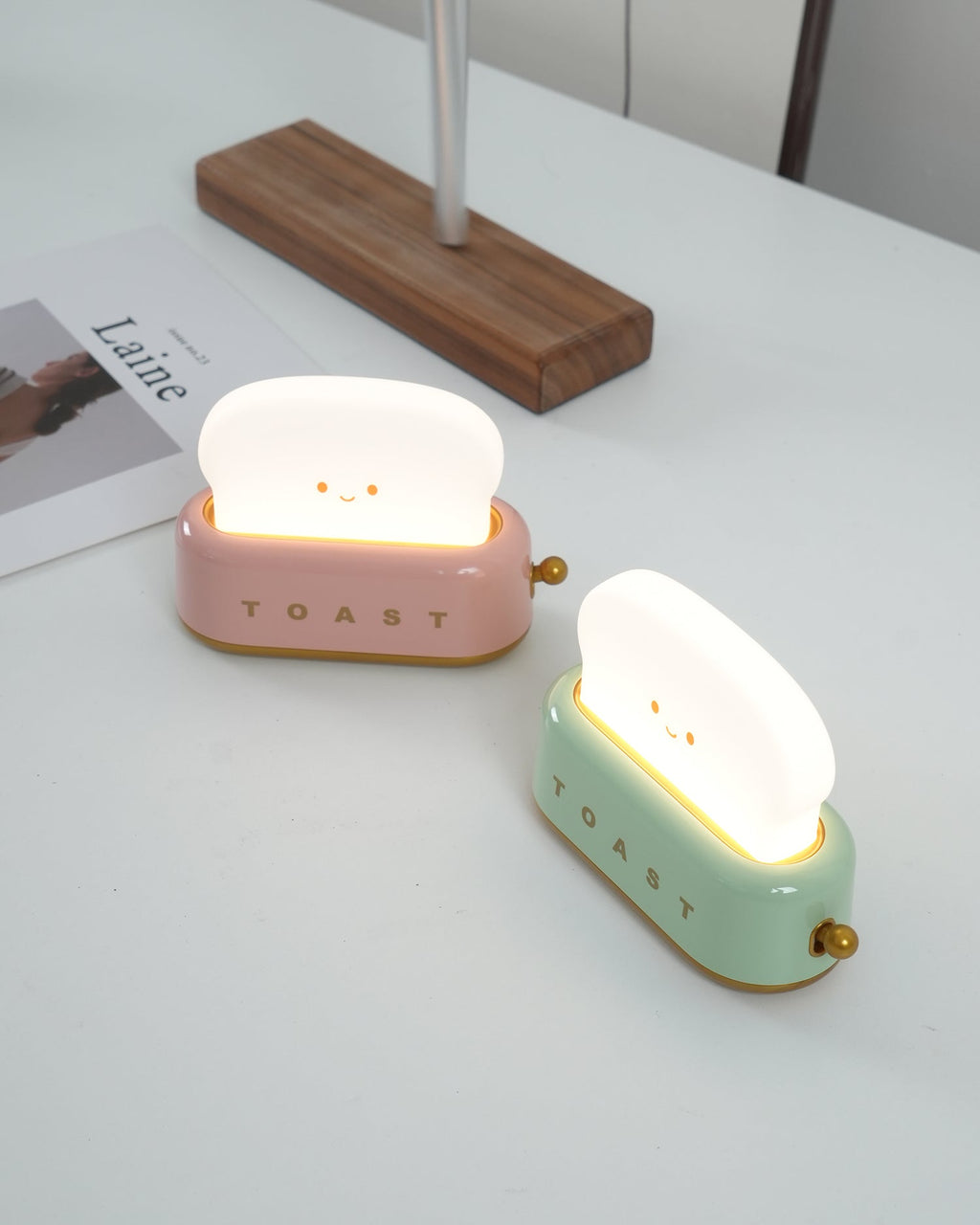 Toaster Table Lamp (built-in battery)