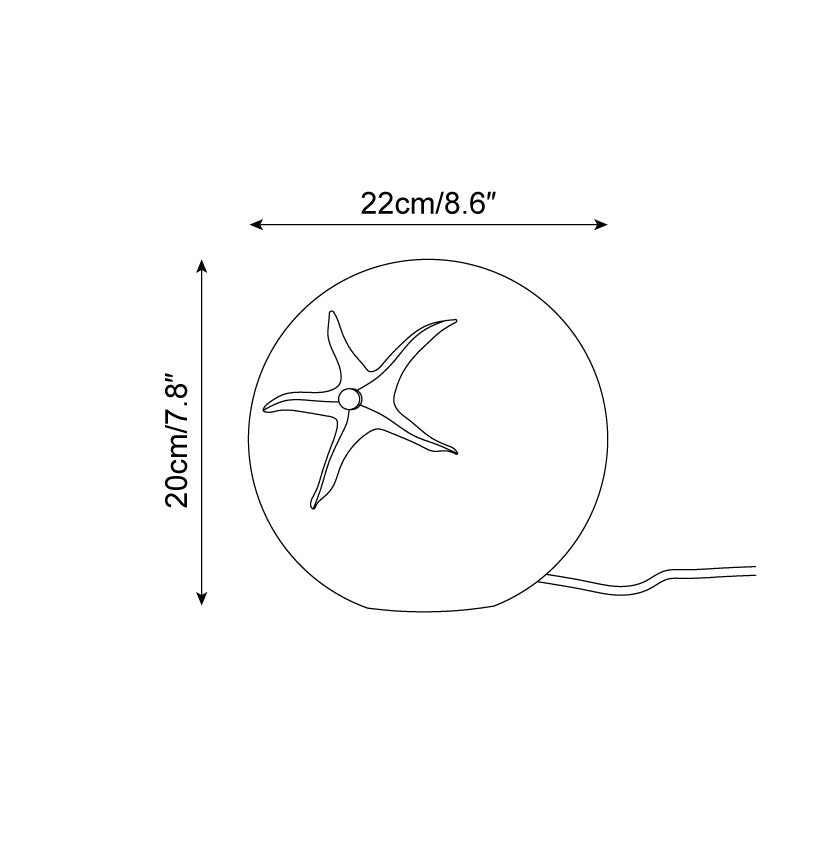 Tomato Resin Table Lamp