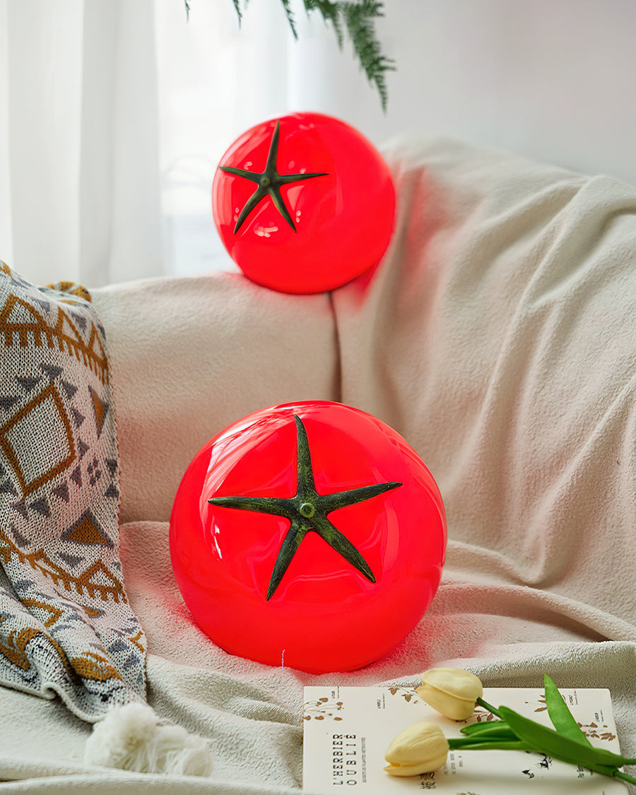 Tomato Resin Table Lamp