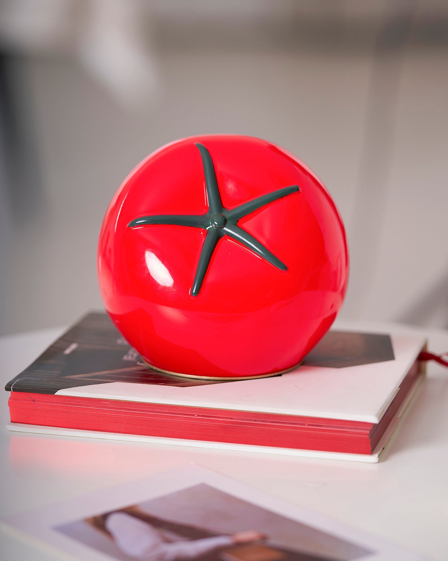 Tomato Resin Table Lamp