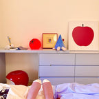 Tomato Resin Table Lamp