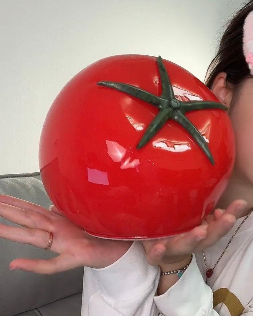 Tomato Resin Table Lamp