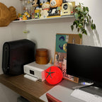 Tomato Resin Table Lamp