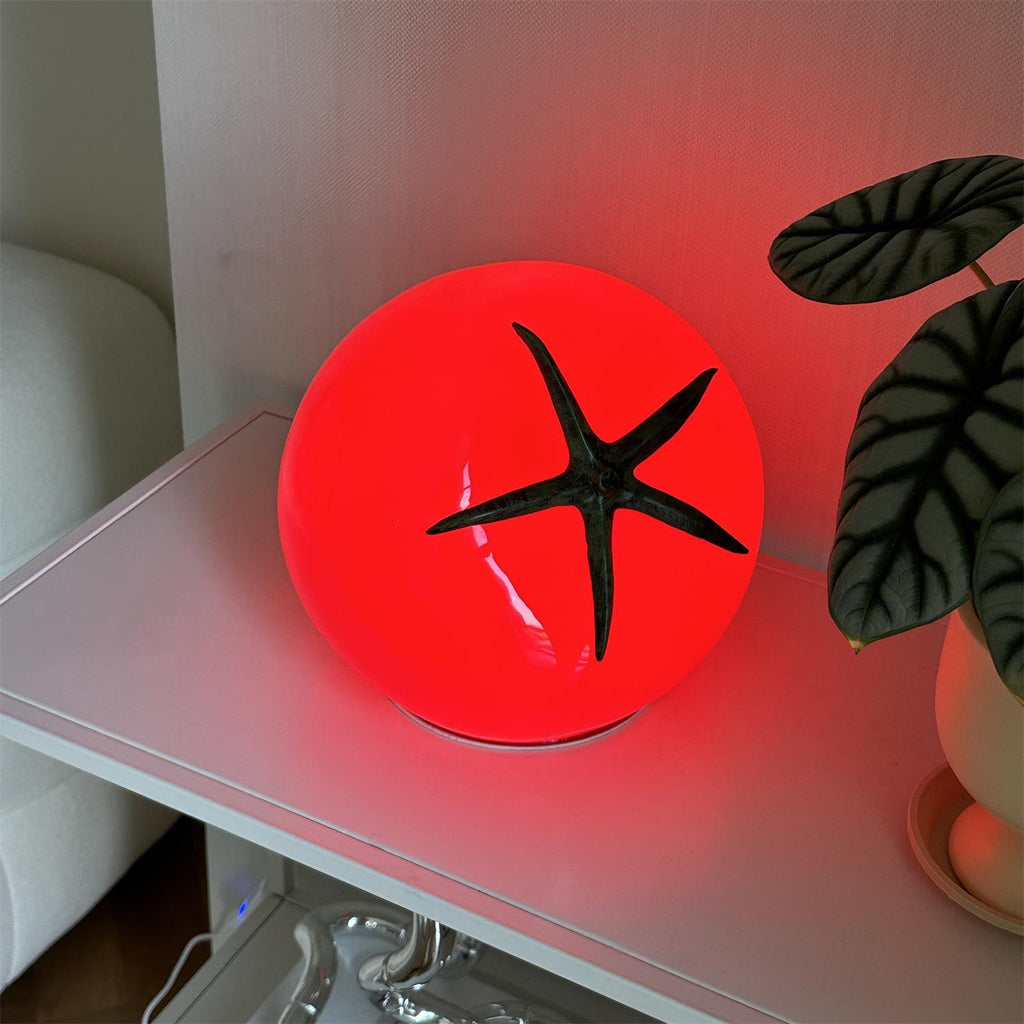 Tomato Resin Table Lamp