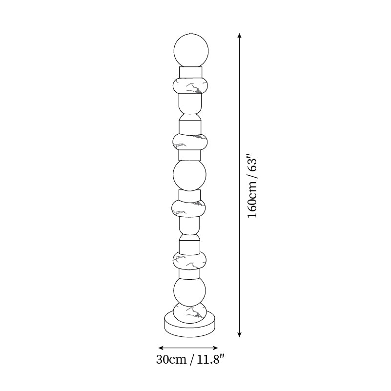 Tribeca Alabaster Floor Lamp