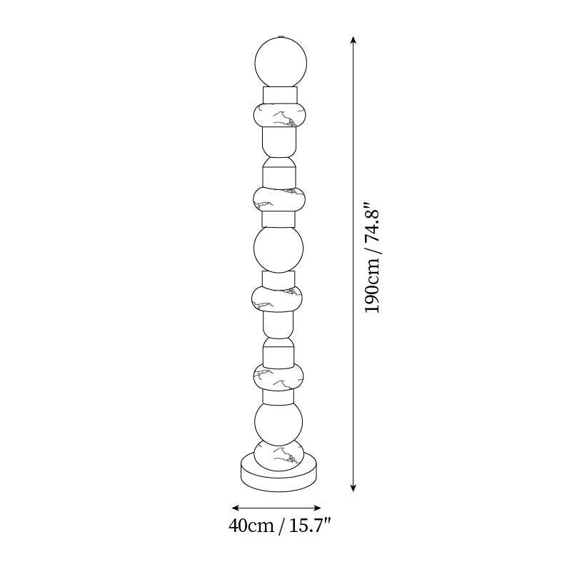 Tribeca Alabaster Floor Lamp