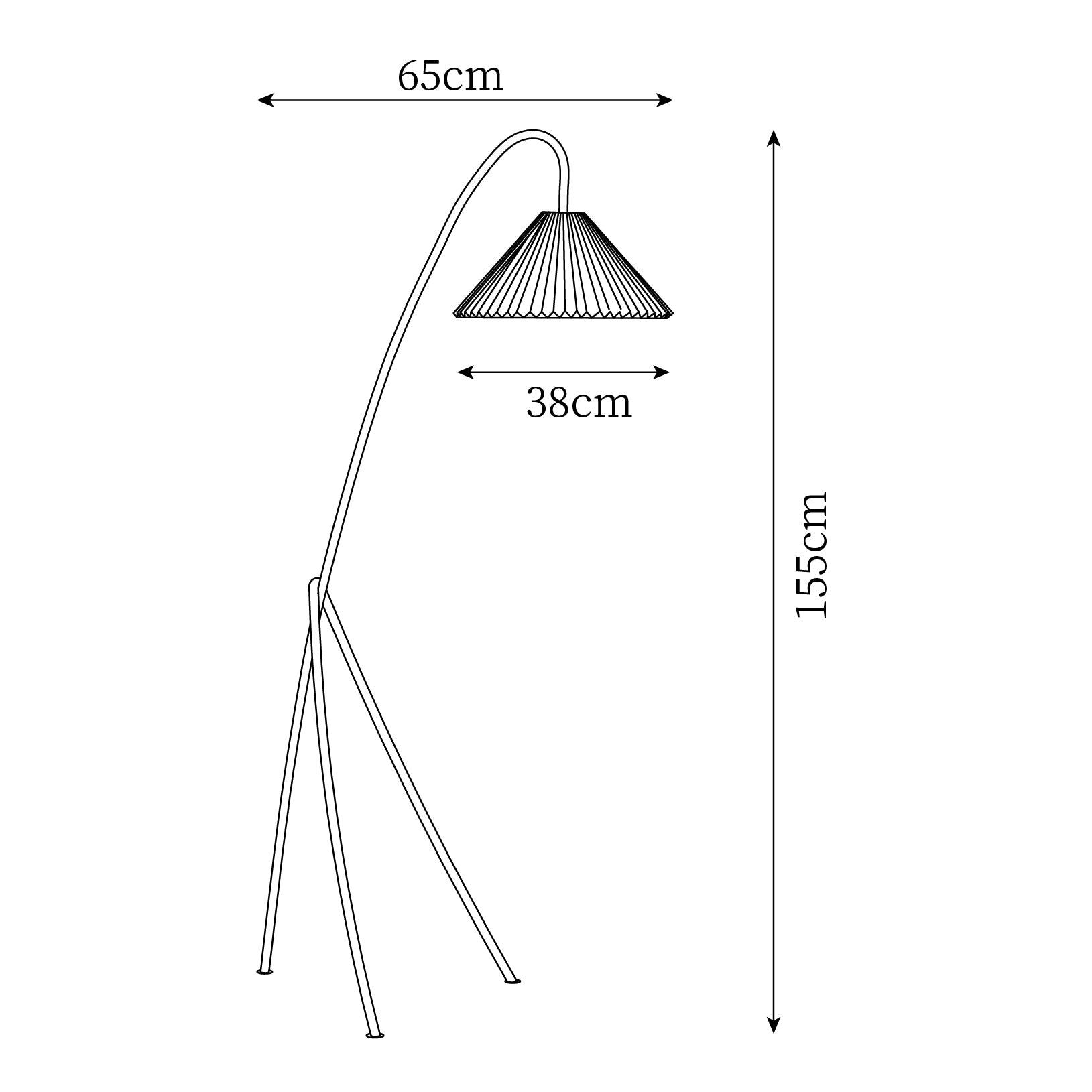Tove Pleated Floor Lamp