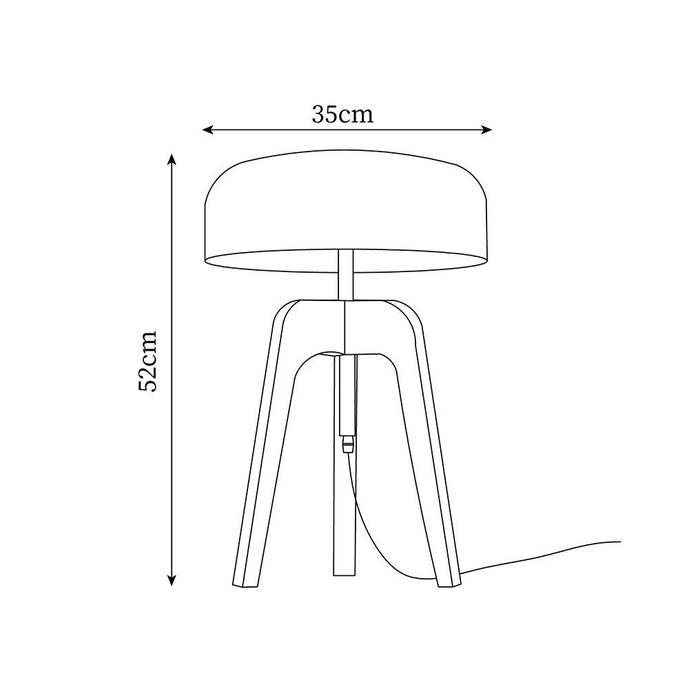 Towa Wood Table Lamp
