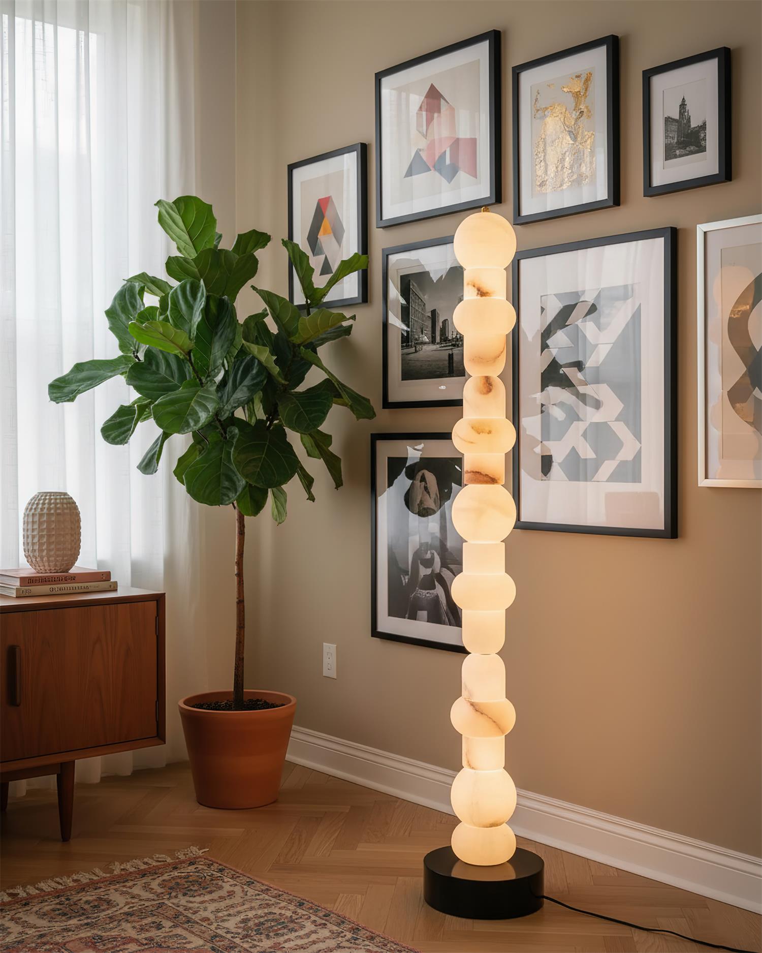 Tribeca Alabaster Floor Lamp
