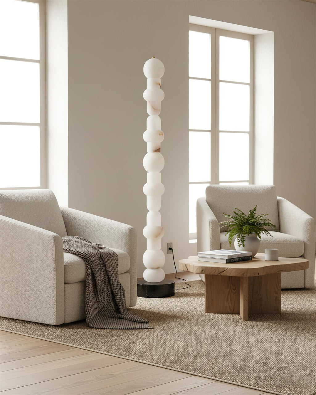 Tribeca Alabaster Floor Lamp