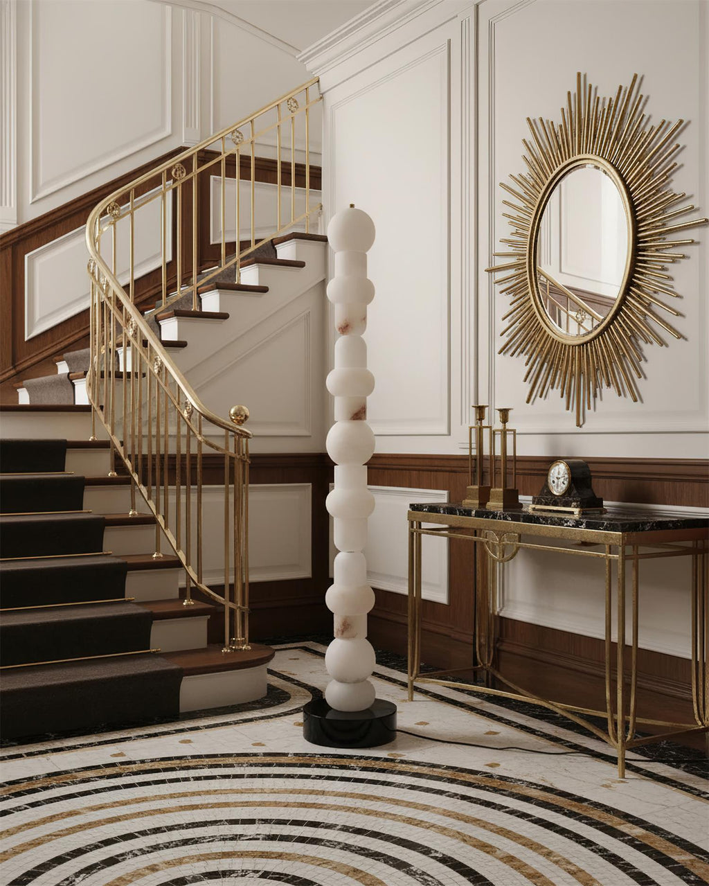 Tribeca Alabaster Floor Lamp