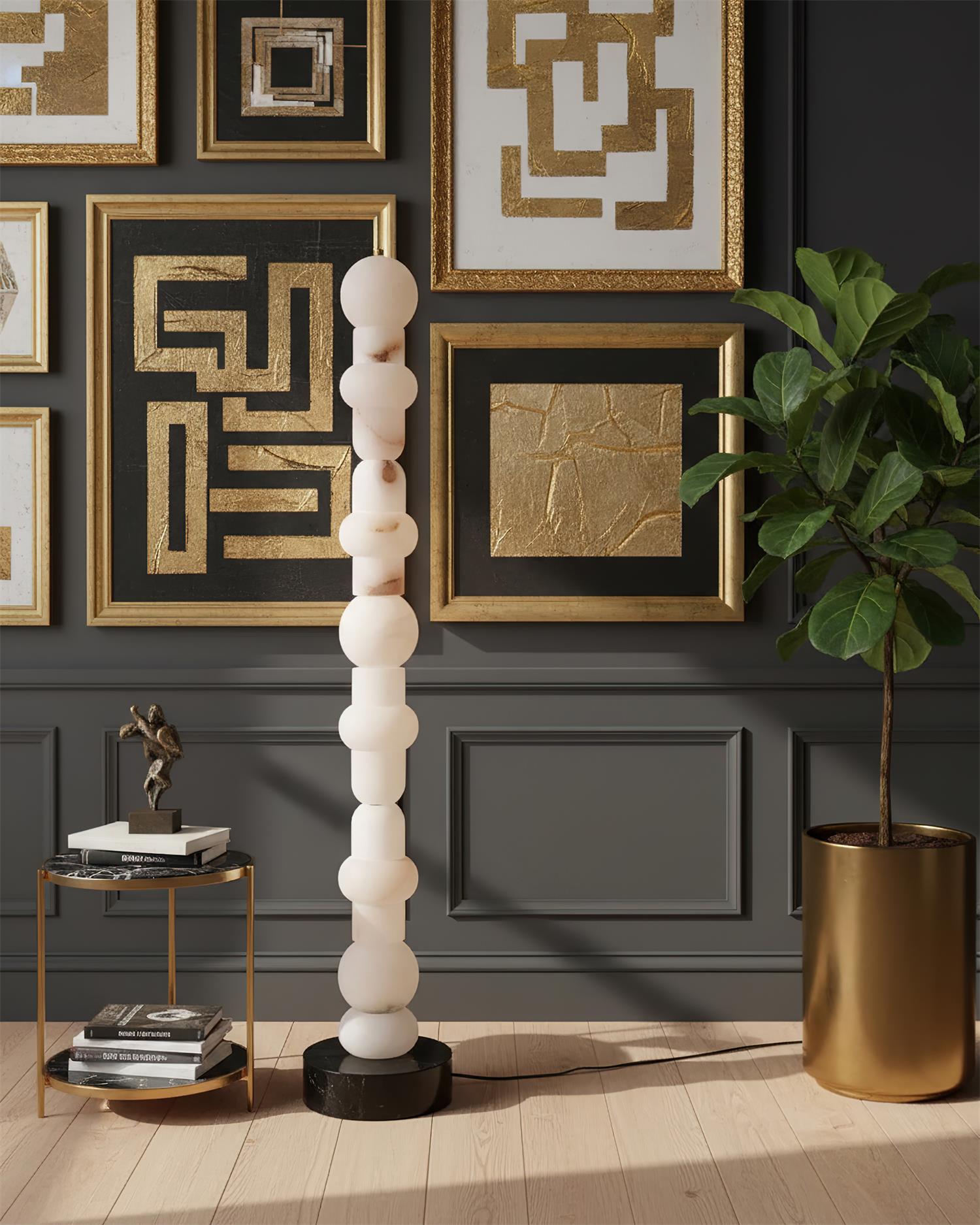 Tribeca Alabaster Floor Lamp