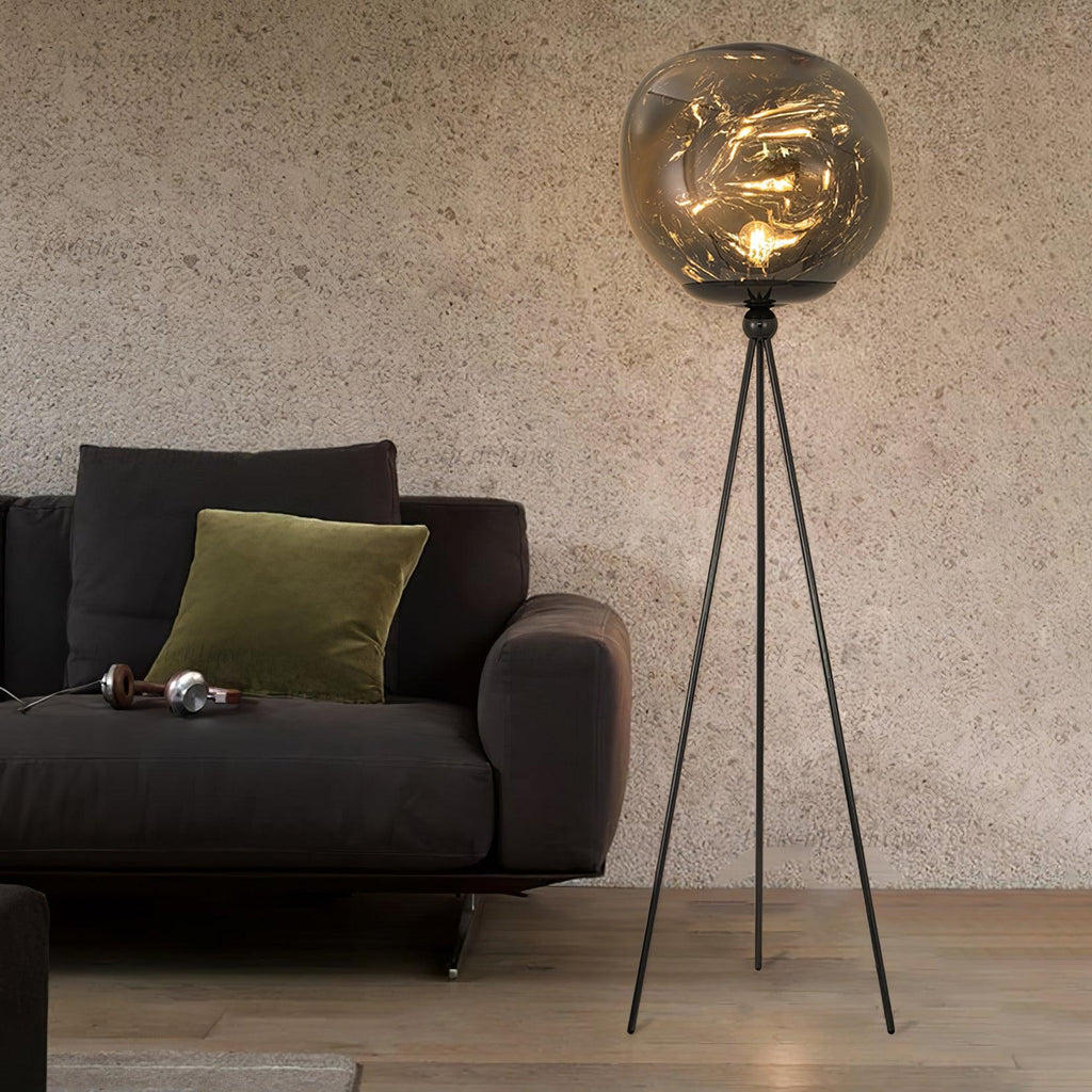 Tripod Rock Lava Floor Lamp