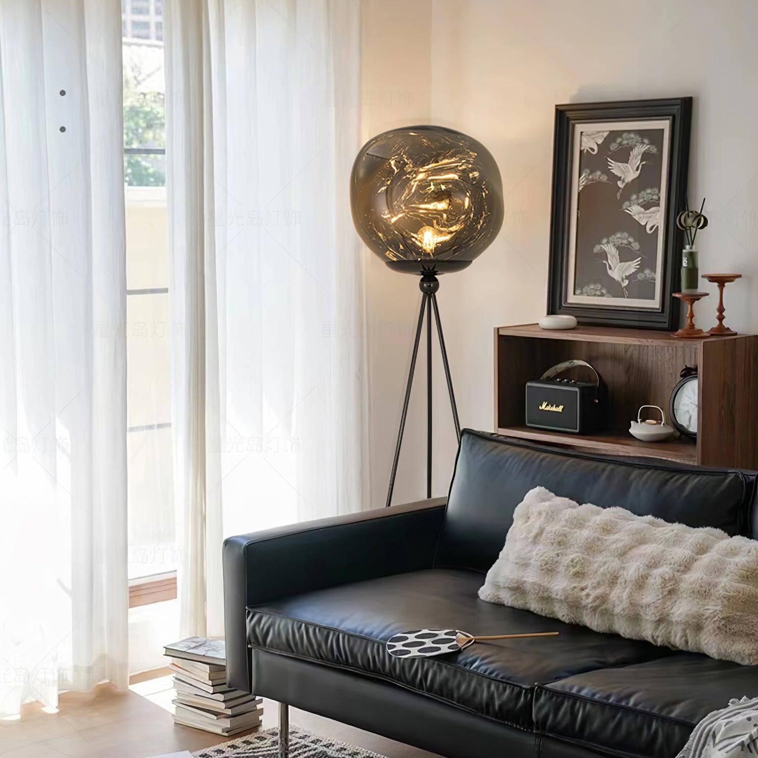 Tripod Rock Lava Floor Lamp