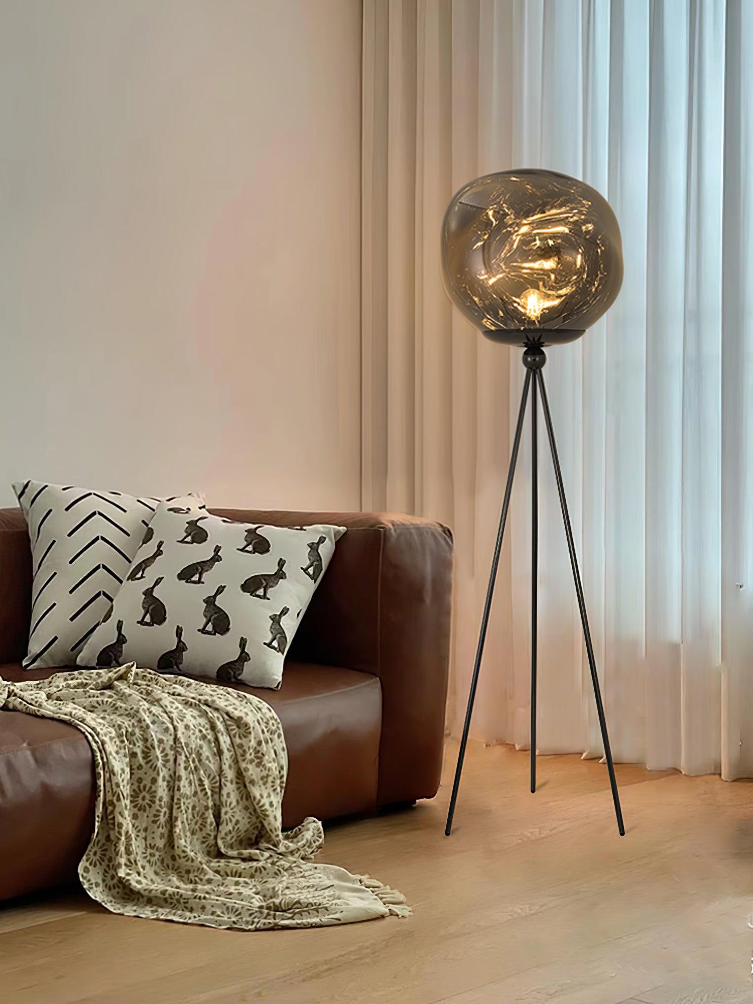 Tripod Rock Lava Floor Lamp