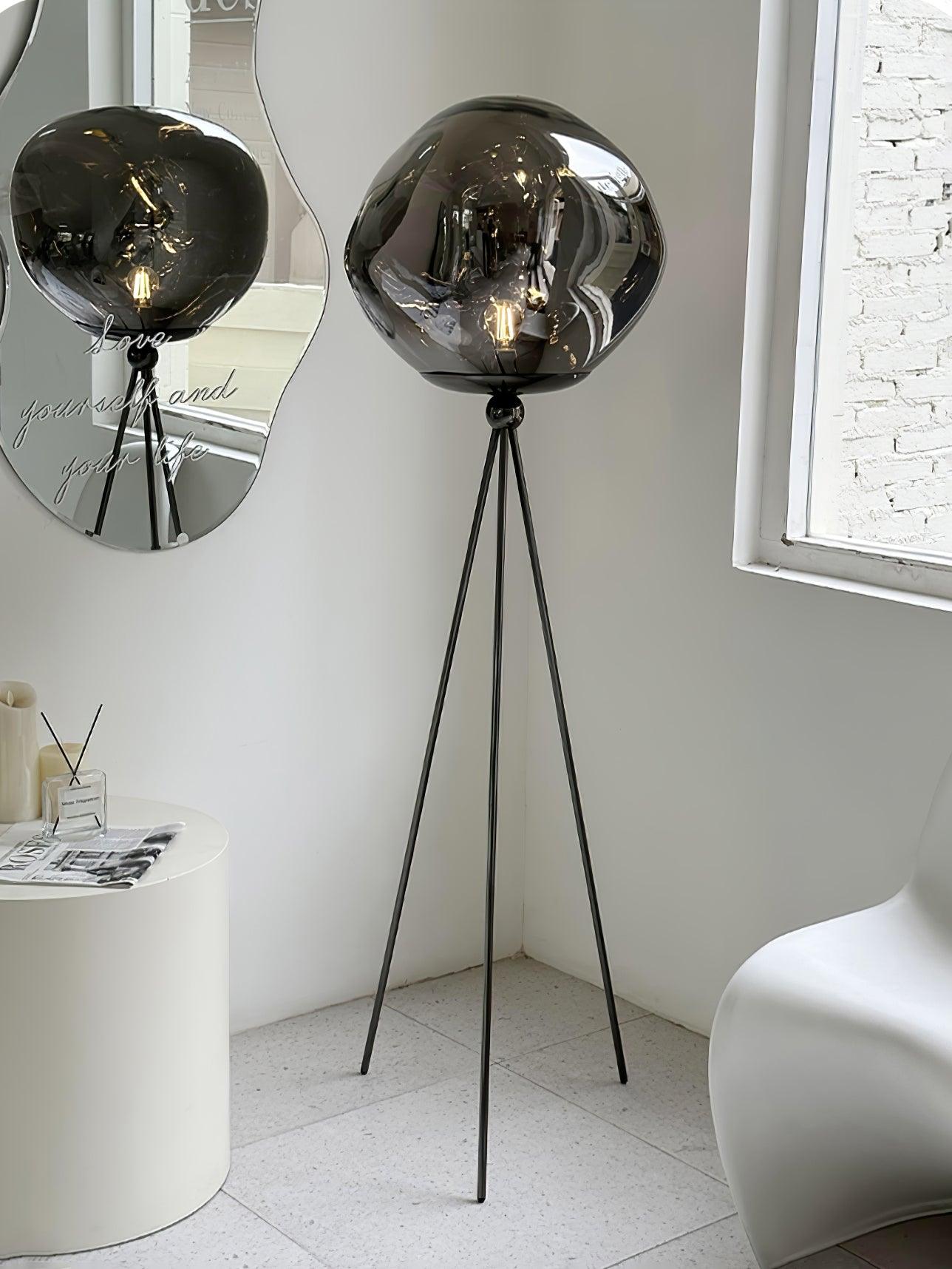 Tripod Rock Lava Floor Lamp