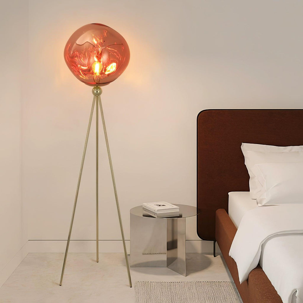 Tripod Rock Lava Floor Lamp