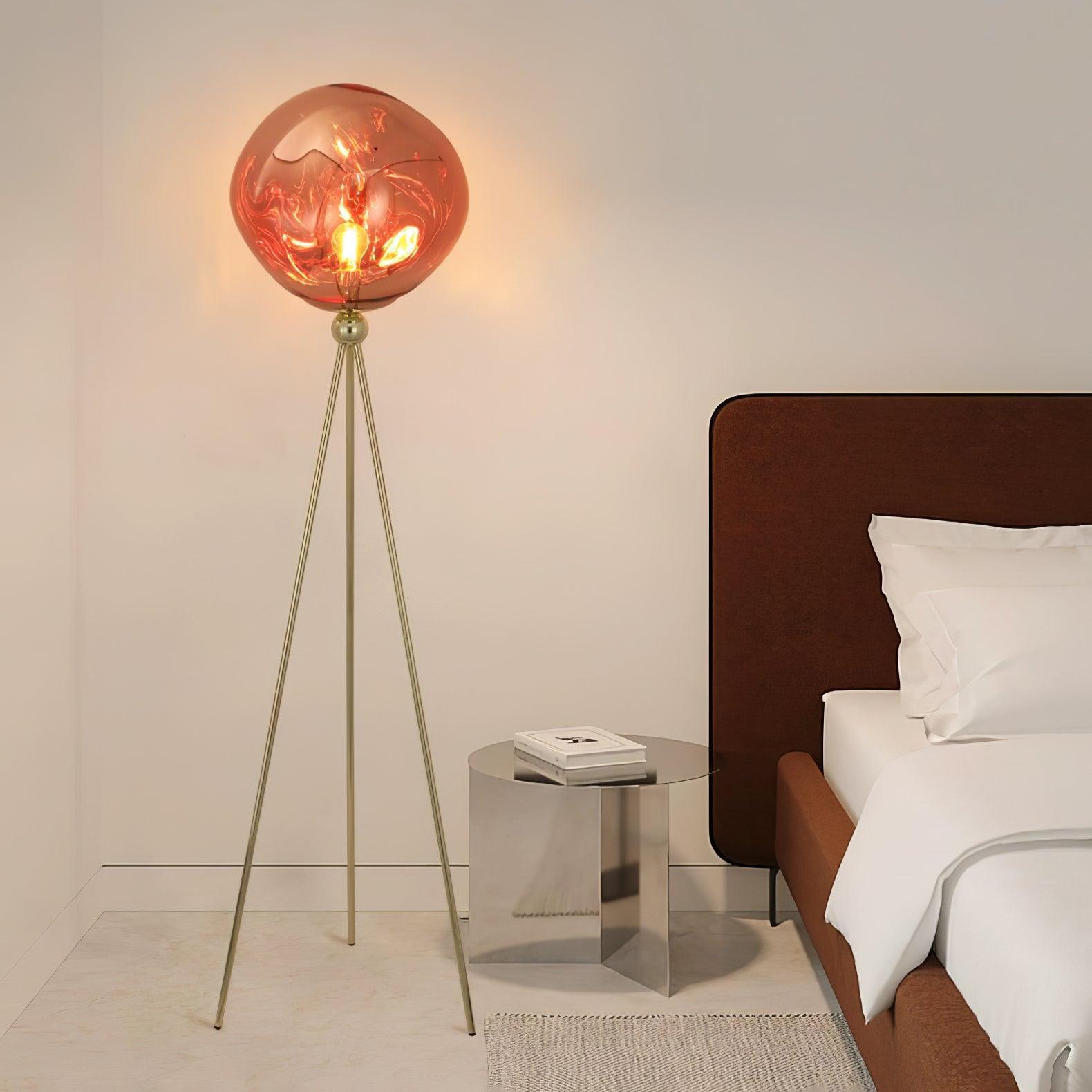 Tripod Rock Lava Floor Lamp
