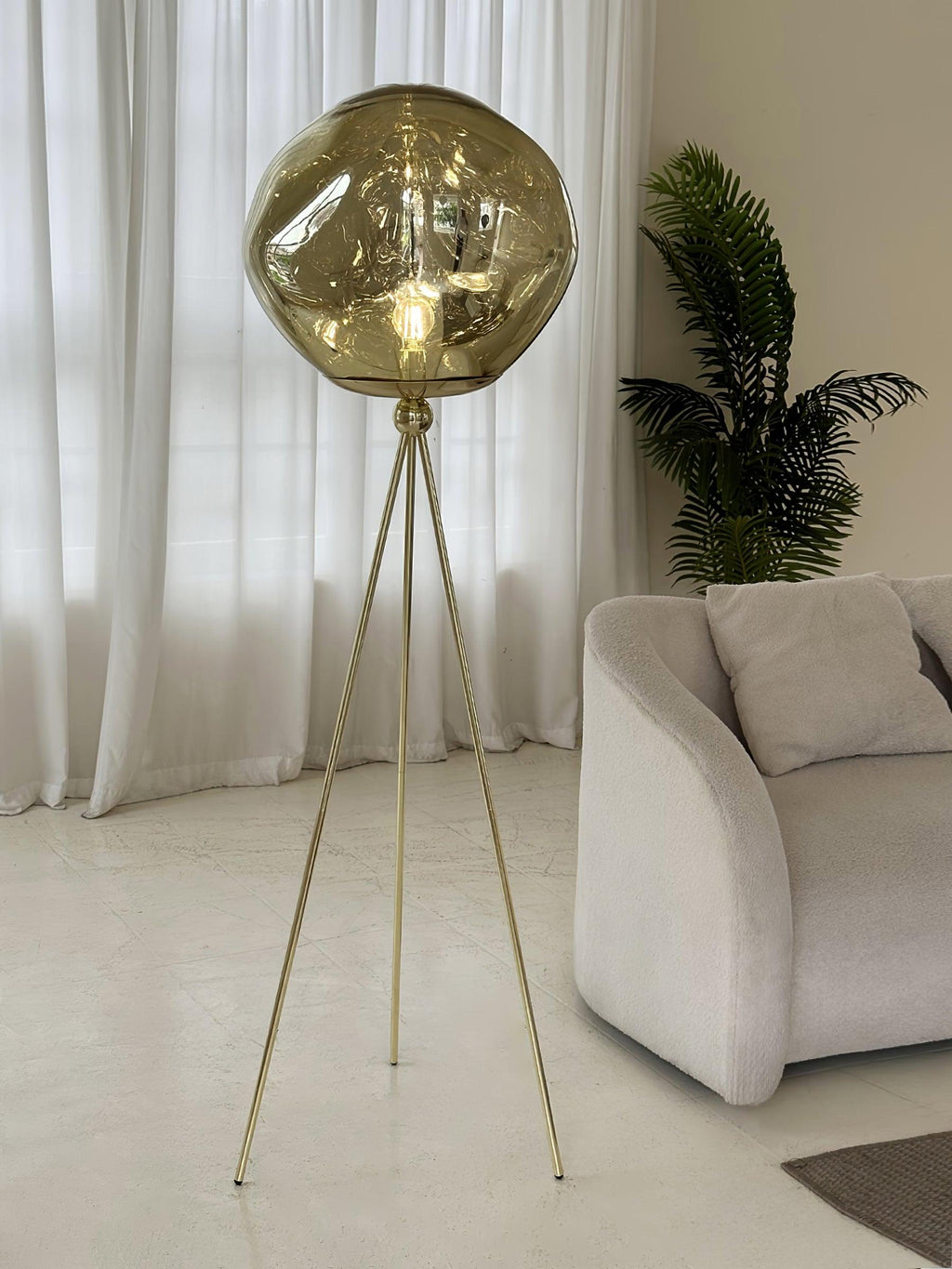 Tripod Rock Lava Floor Lamp