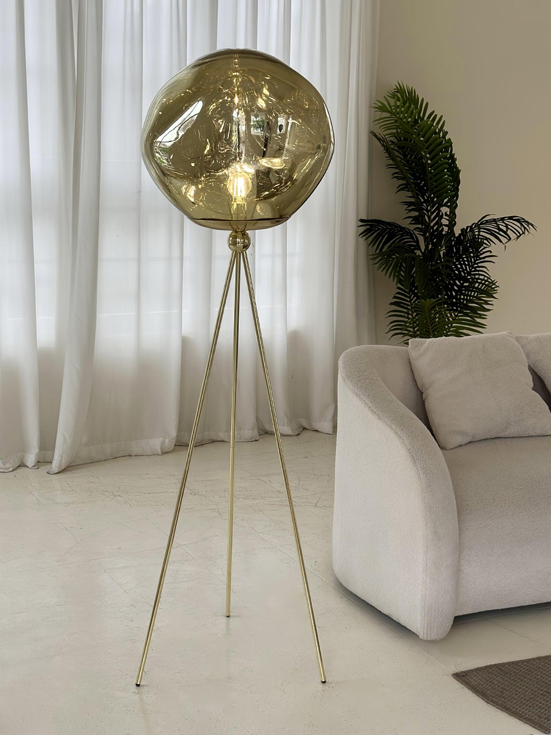 Tripod Rock Lava Floor Lamp