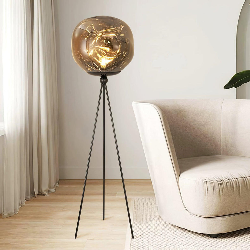 Tripod Rock Lava Floor Lamp