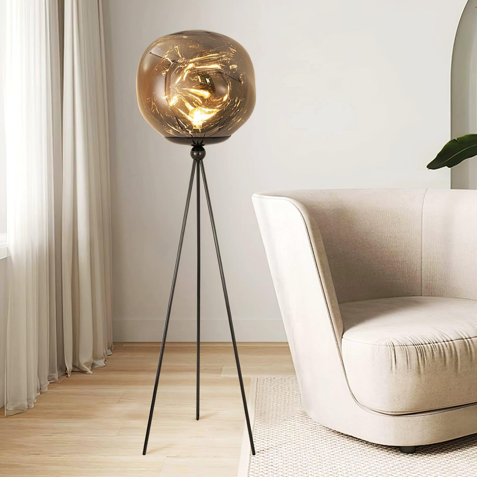 Tripod Rock Lava Floor Lamp