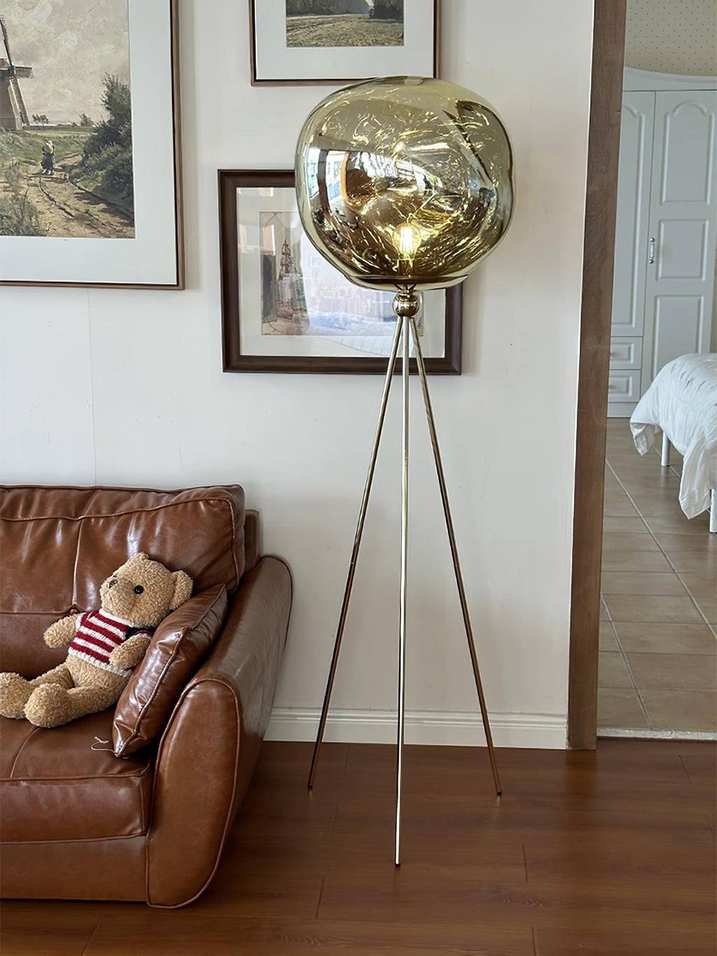 Tripod Rock Lava Floor Lamp
