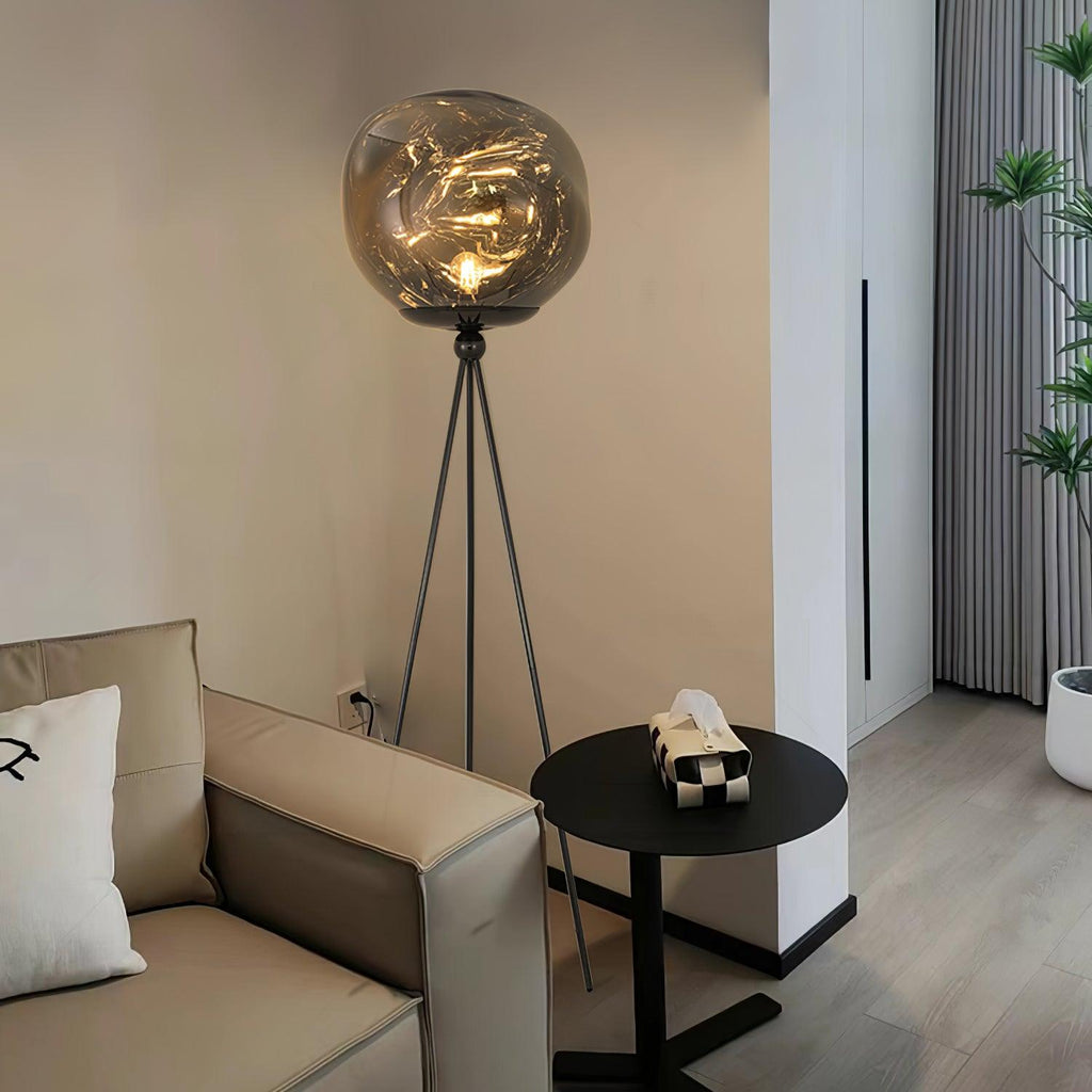 Tripod Rock Lava Floor Lamp