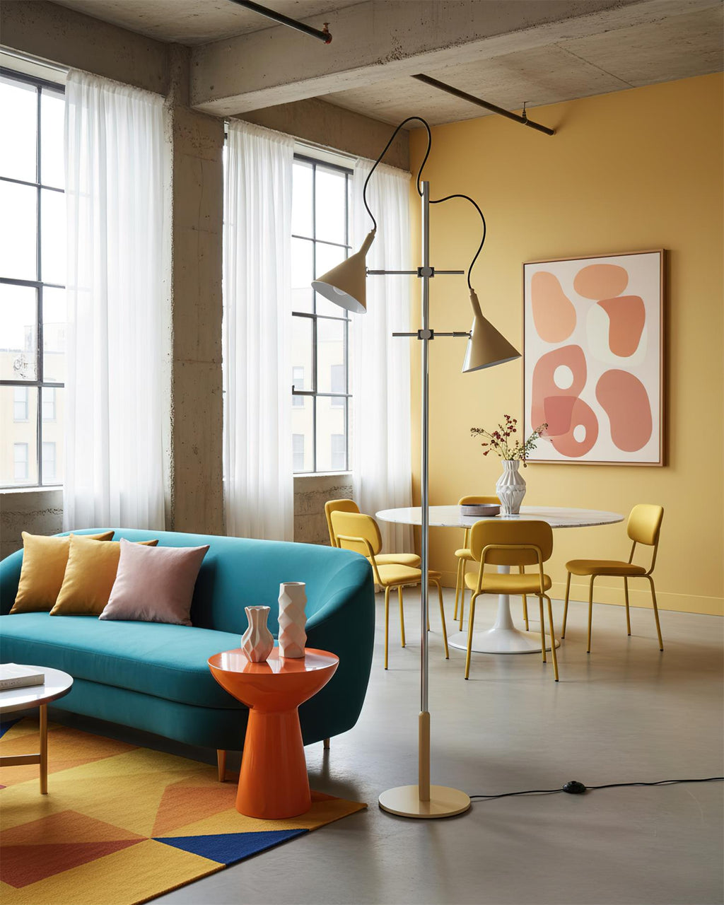 Twin Cone Floor Lamp