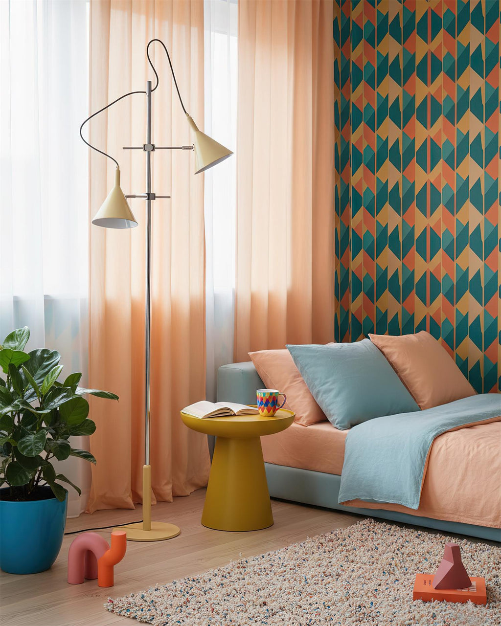 Twin Cone Floor Lamp