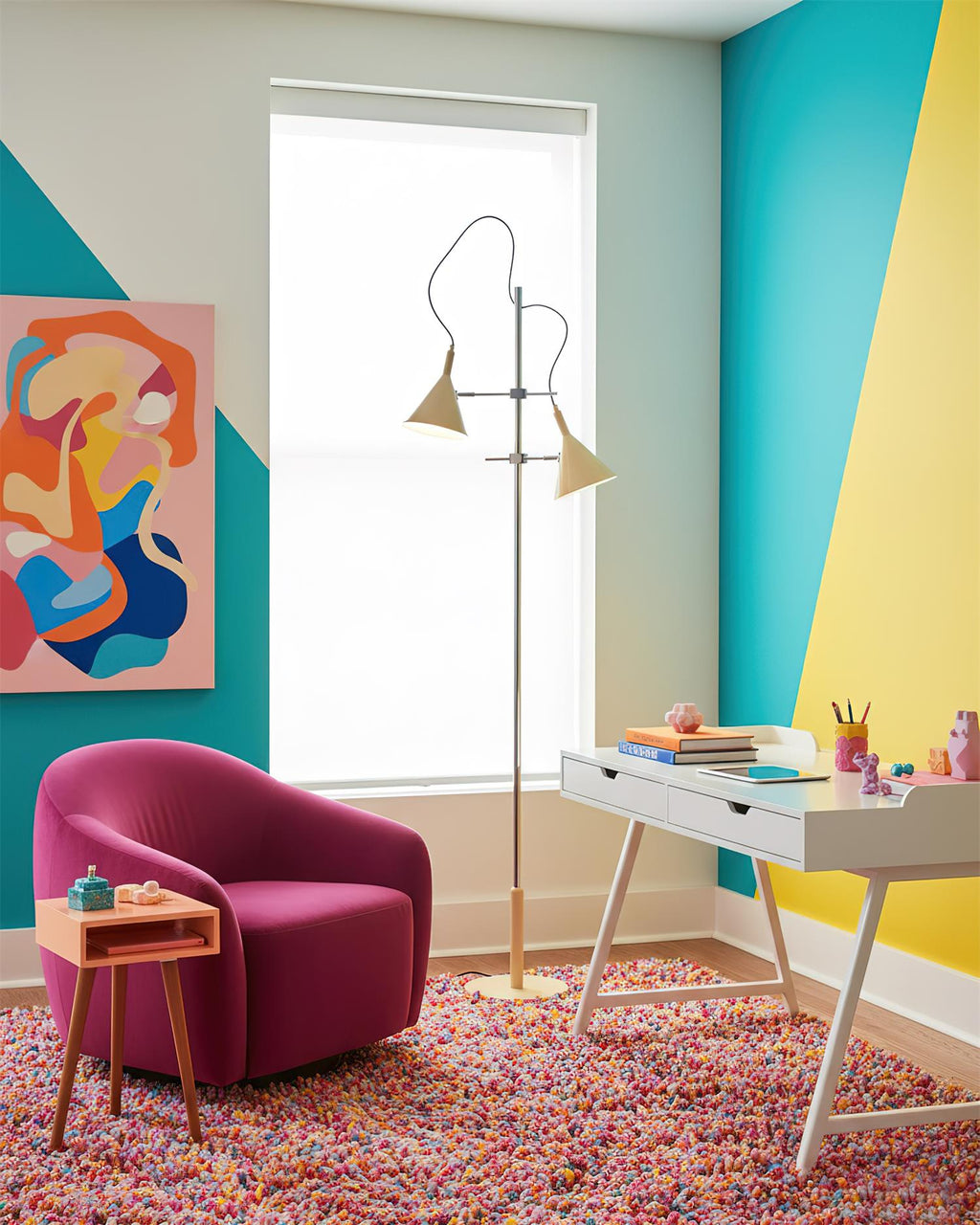 Twin Cone Floor Lamp