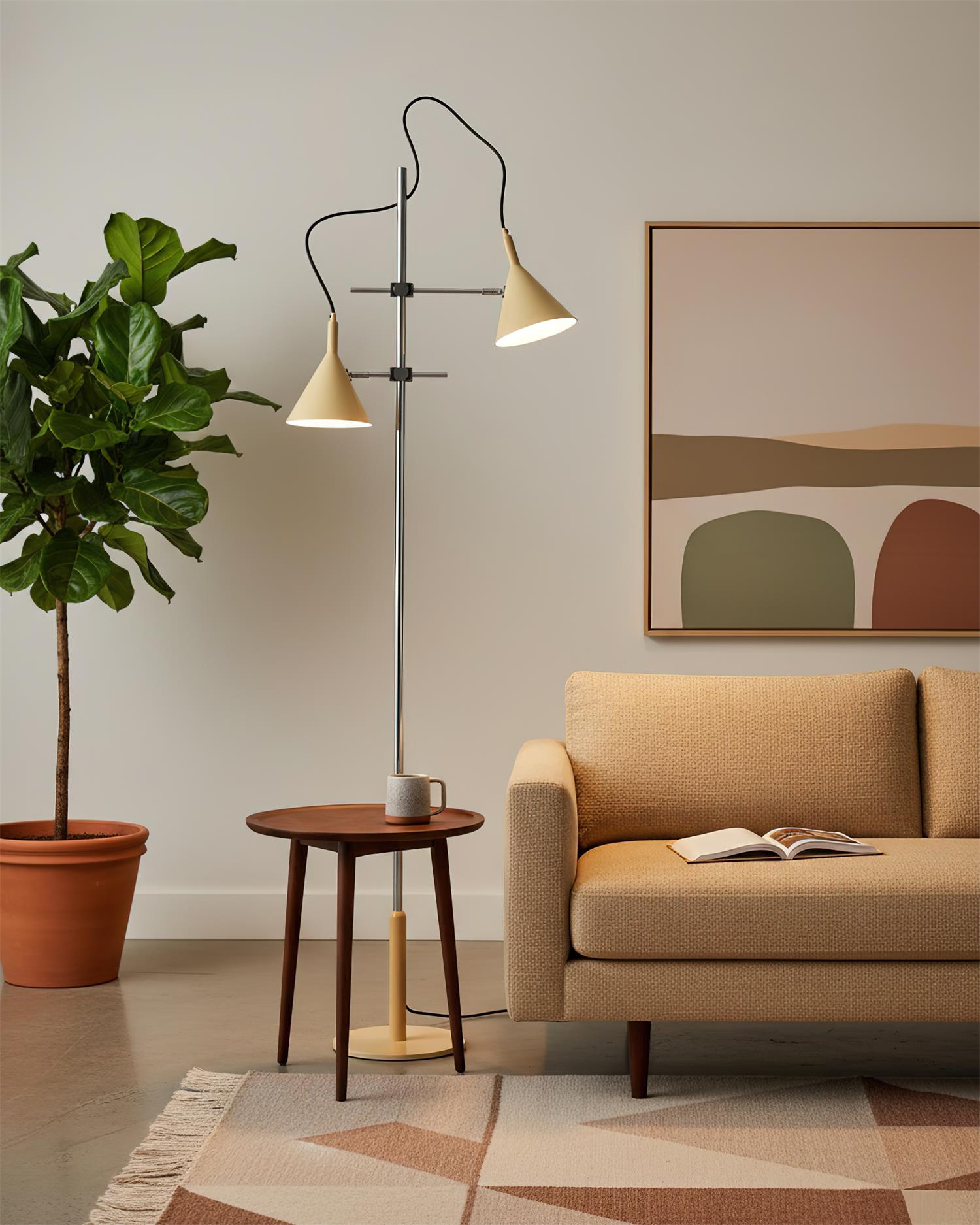 Twin Cone Floor Lamp