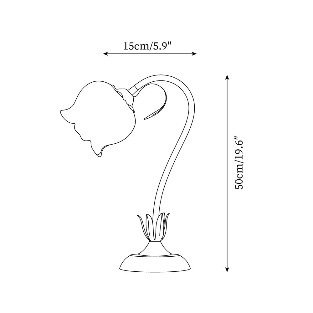 Twist Tulip Flower Table Lamp