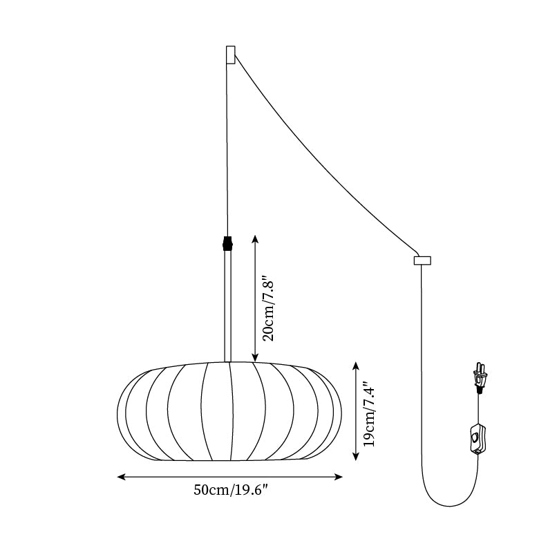 Verona Plug In Pendant Lamp