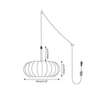 Verona Plug In Pendant Lamp